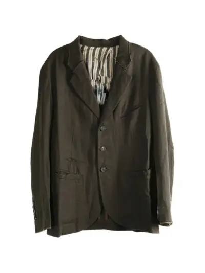 Ziggy Chen linen blazer - Green