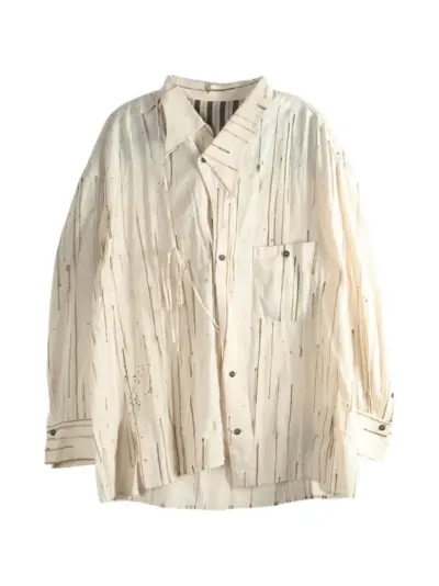 Ziggy Chen printed shirt - White