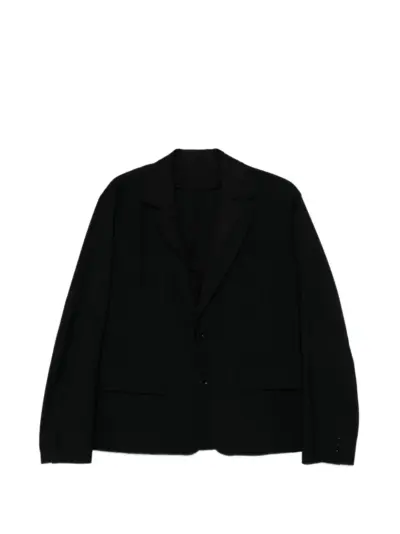 sacai pinstriped button jacket - Black