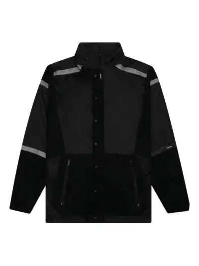 sacai reflective-panel jacket - Black
