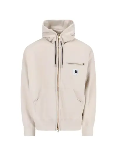sacai x Carhart WIP zip cotton jacket - Neutrals