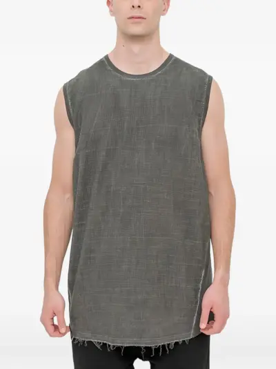 69 BY ISAAC SELLAM crew-neck tank top - Grey