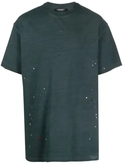 A-COLD-WALL* distressed cotton T-shirt - Green