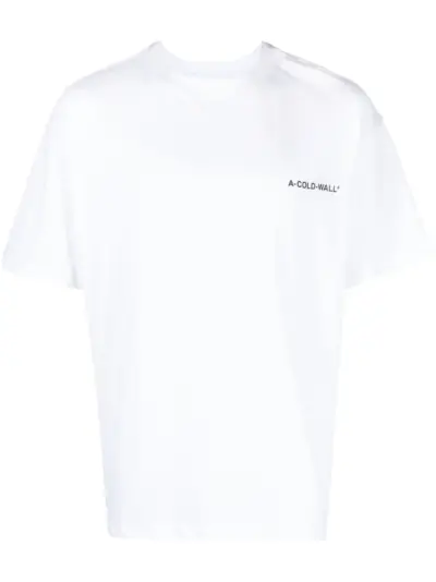 A-COLD-WALL* logo-print cotton T-shirt - White