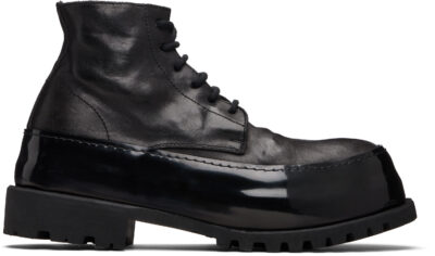 A DICIANNOVEVENTITRE Black Horse CMB1 Mid Ankle Boots