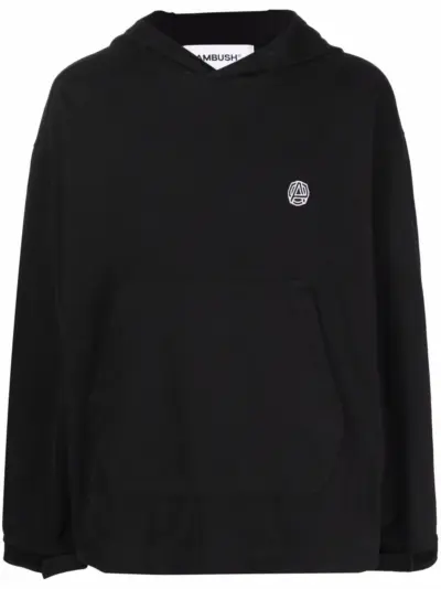AMBUSH logo-print hoodie - Black