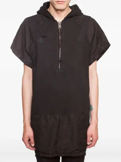 Andrea Ya'aqov hooded zip sweatshirt - Black