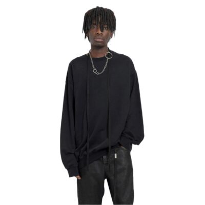 Ann Demeulemeester ANN DEMEULEMEESTER MAN BLACK SWEATSHIRTS
