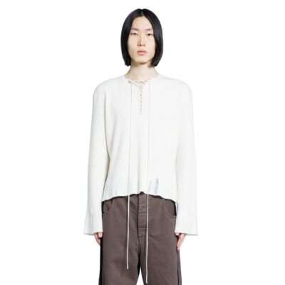 Ann Demeulemeester Deder Lace-up Serafino Sweater