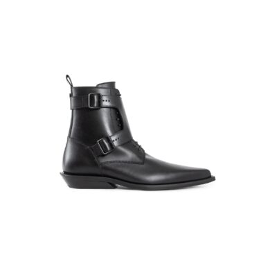 Ann Demeulemeester Efro Pointy Monkstrap Ankle Boots