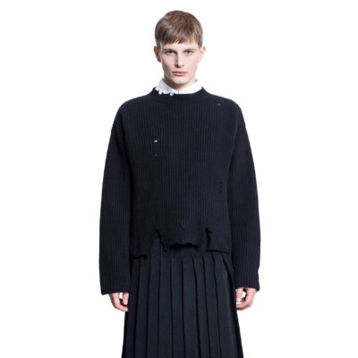 Ann Demeulemeester Folke Cropped Sweater