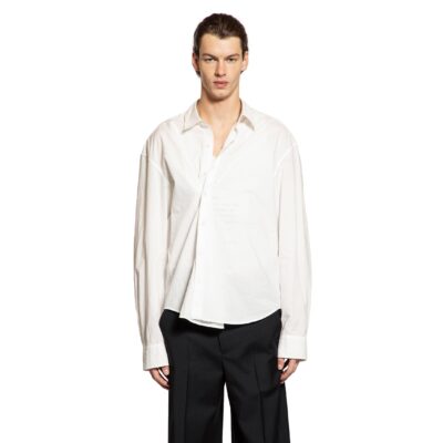 Ann Demeulemeester Isak Twisted Script Print Shirt