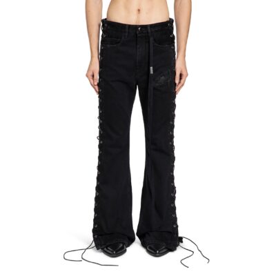 Ann Demeulemeester Tarik Laced-Up Bootcut Trousers