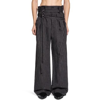 Ann Demeulemeester Woubrecht Double Belted Trousers