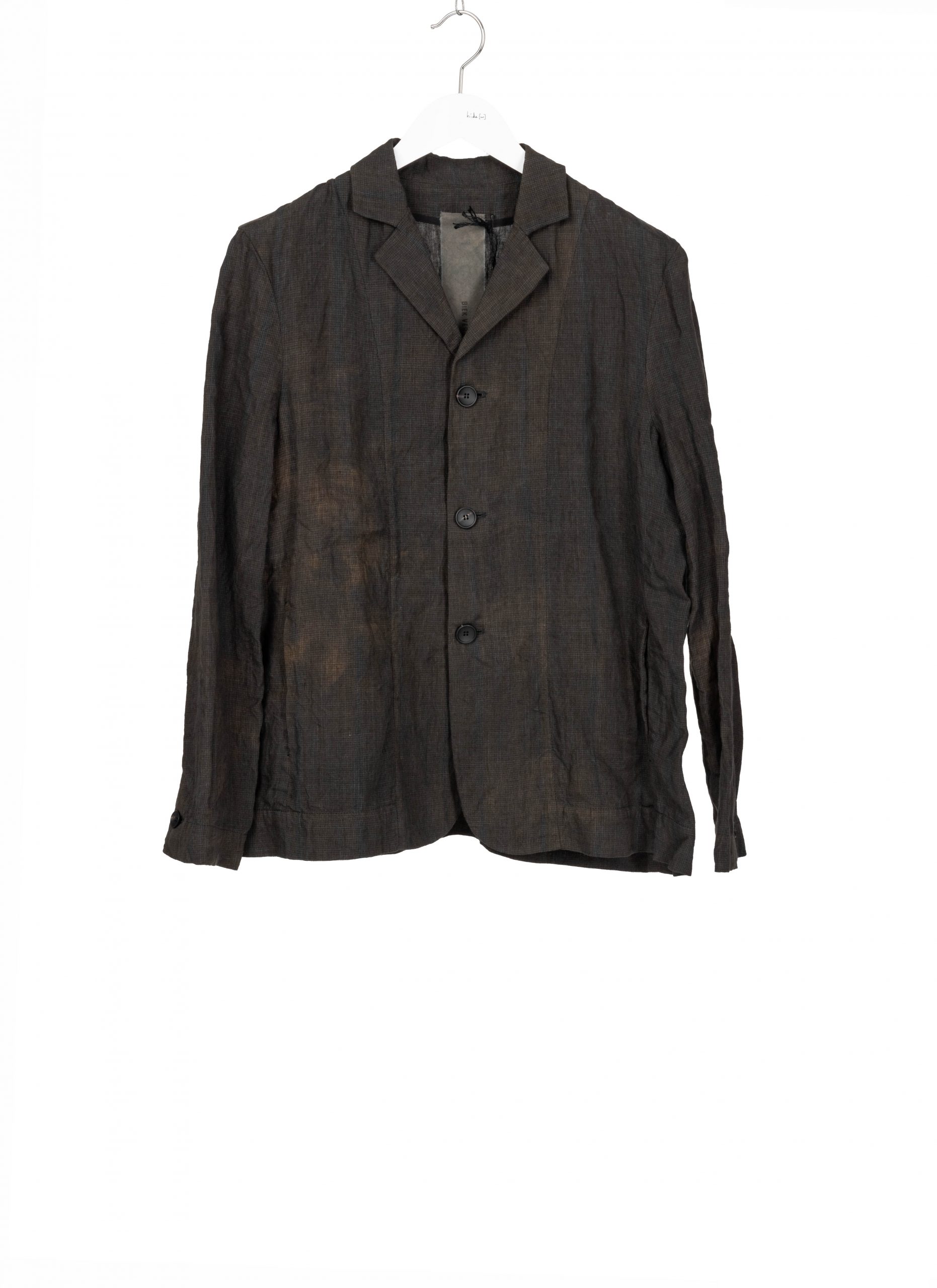 BIEK VERSTAPPEN Blazer BL02-A-M, linen, grey/green/brown