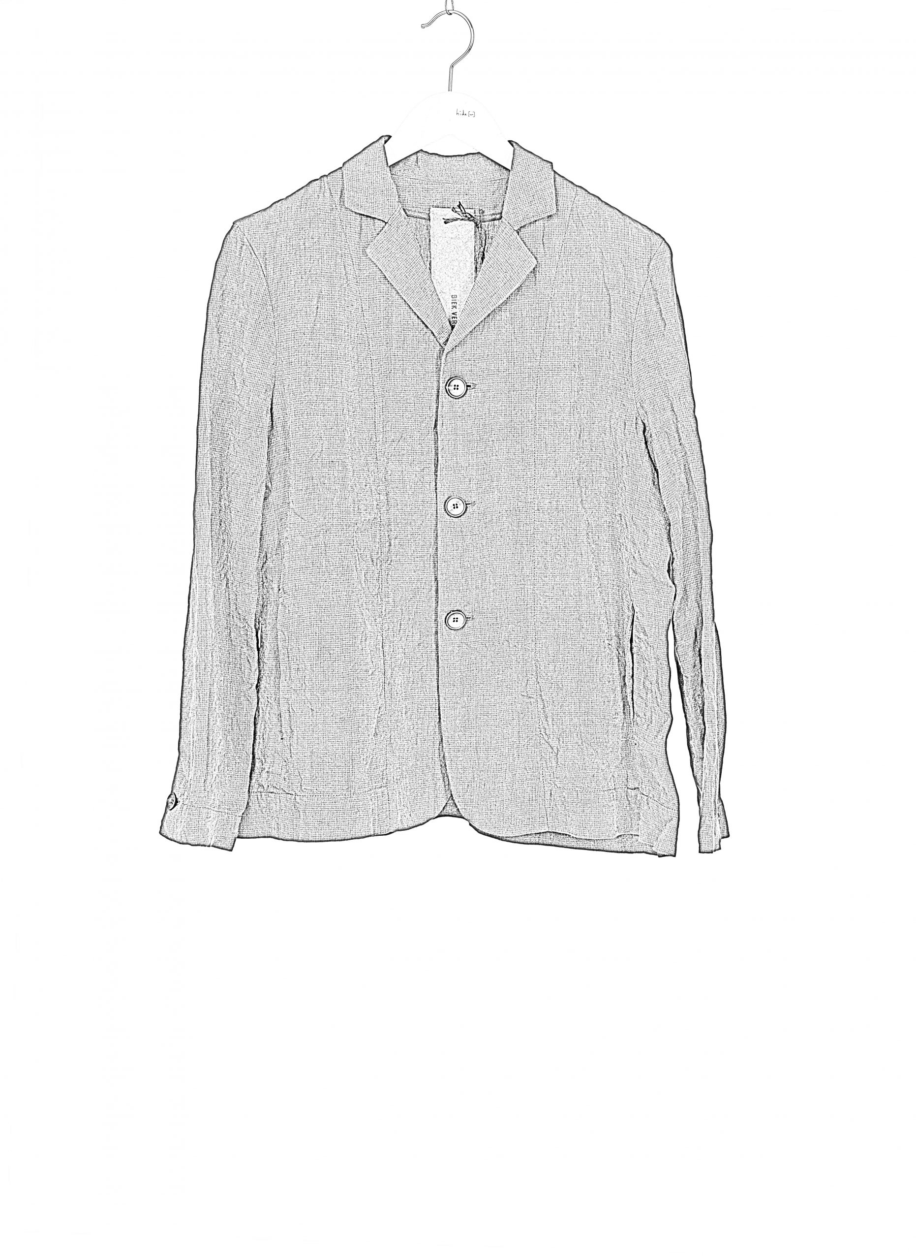 BIEK VERSTAPPEN Blazer BL02-A-M, linen, grey/green/brown