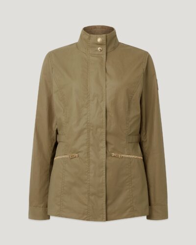 Belstaff Madison Jacket Women's Waxed Cotton Dark Dune Size UK 6