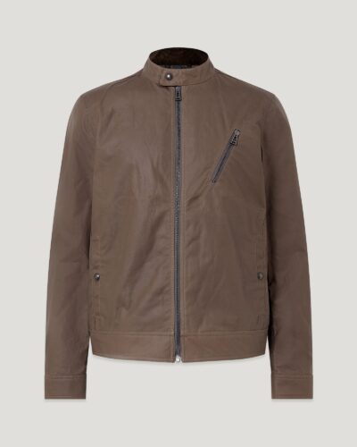 Belstaff Sideline Jacket Men's Waxed Cotton Dark Asphalt Size 3XL