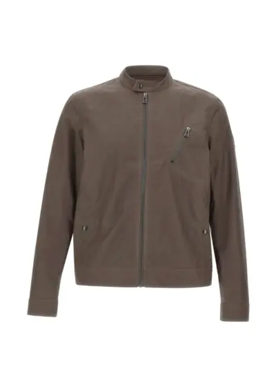 Belstaff Sideline zip-up waxed-cotton jacket - Brown