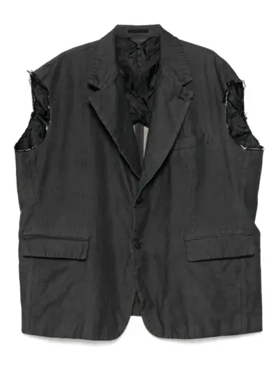 Black Comme Des Garçons denim gilet