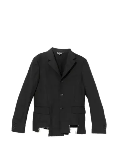 Black Comme Des Garçons embroidered cut-out blazer