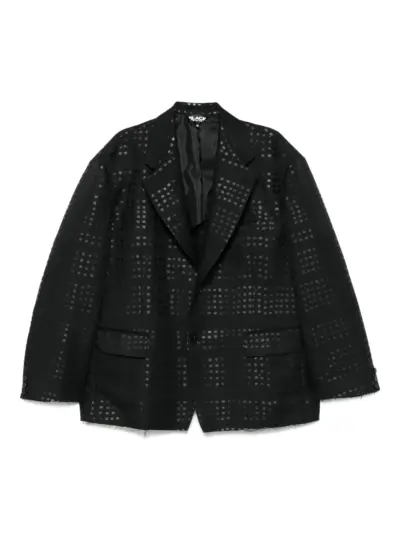 Black Comme Des Garçons polka dot-print blazer