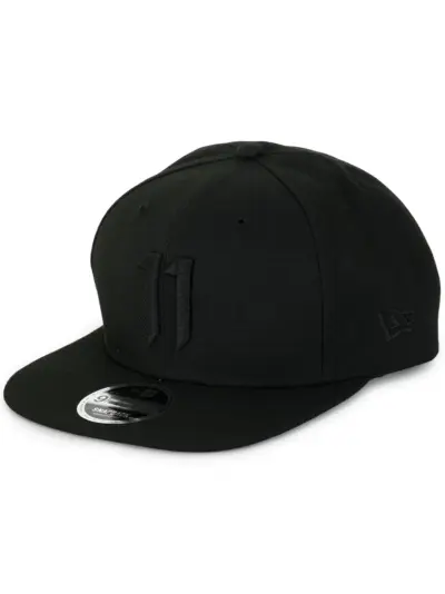 Boris Bidjan Saberi embroidered logo cap - Black