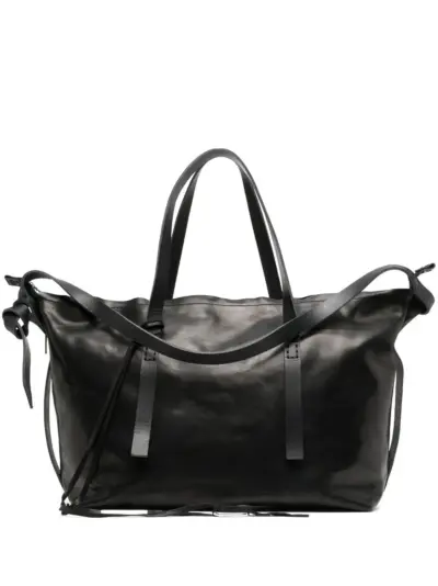 Boris Bidjan Saberi laces detail large tote bag - Black
