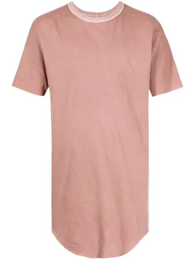 Boris Bidjan Saberi long Mellow Rose t-shirt - Red