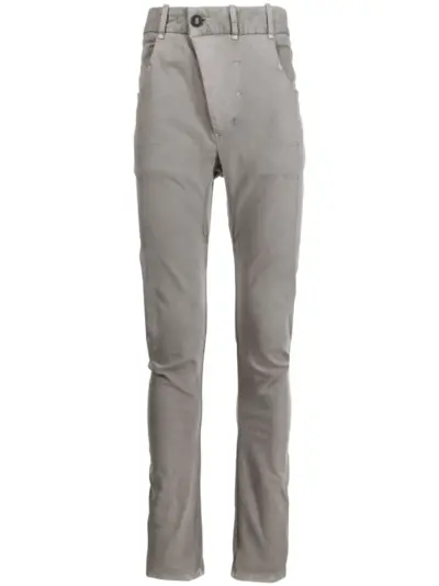 Boris Bidjan Saberi mid-rise skinny trousers - Grey