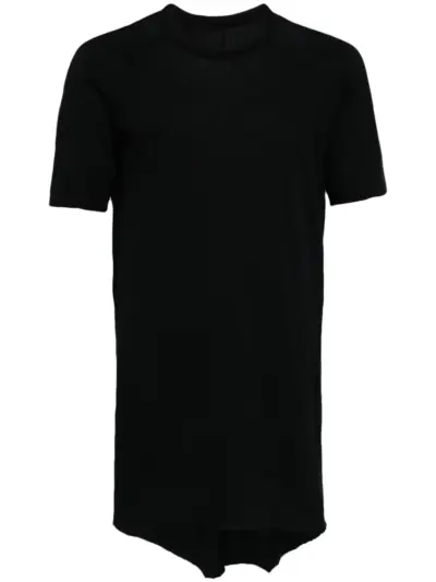 Boris Bidjan Saberi raw-cut edge cotton T-shirt - Black