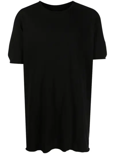 Boris Bidjan Saberi rear tape-detail T-shirt - Black