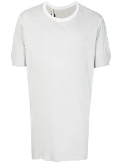 Boris Bidjan Saberi round-neck cotton T-shirt - Grey