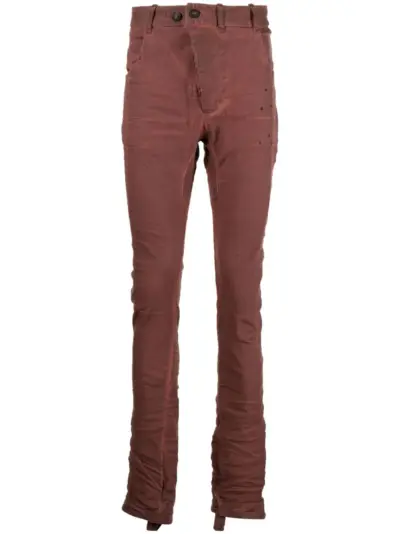 Boris Bidjan Saberi slim-cut denim jeans - Red