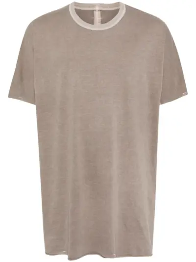 Boris Bidjan Saberi taped strip T-shirt - Grey