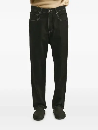 Casey Casey Leo contrast-stitch jeans - Black