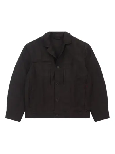 Casey Casey Oscar buttoned welt-pocket jacket - Black