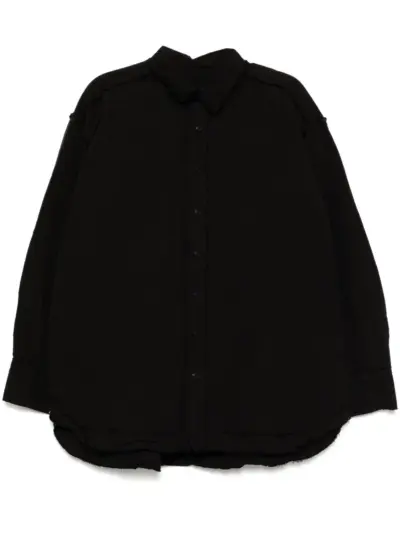 Casey Casey hamnet raw shirt - Black