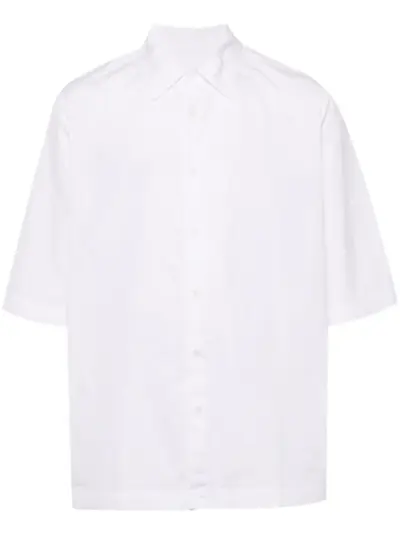Casey Casey short-sleeve cotton shirt - White