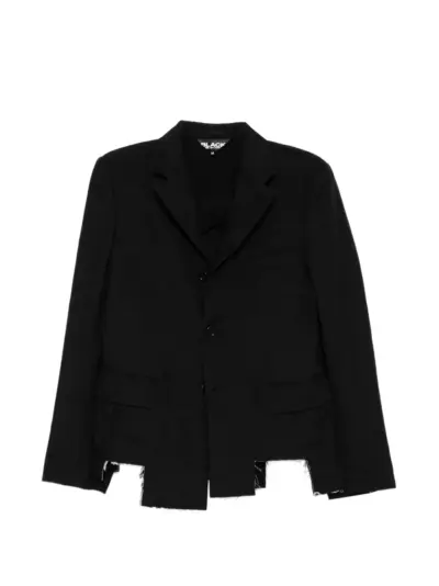 Comme Des Garçons Black asymmetric-hem blazer