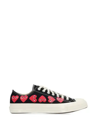 Comme Des Garçons Play heart print sneakers - Black