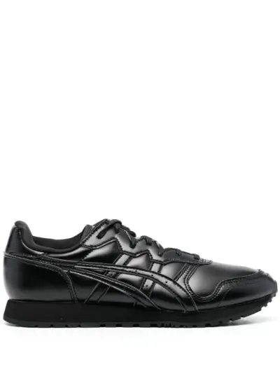 Comme Des Garçons Shirt leather low-top sneakers - Black