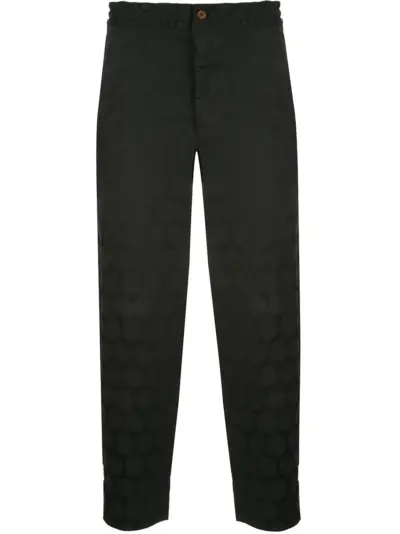 Comme des Garçons Homme Plus polka dot print trousers - Black
