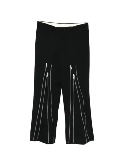 Comme des Garçons Homme Plus zip-detail trousers - Black