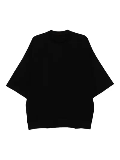 Devoa cotton T-shirt - Black