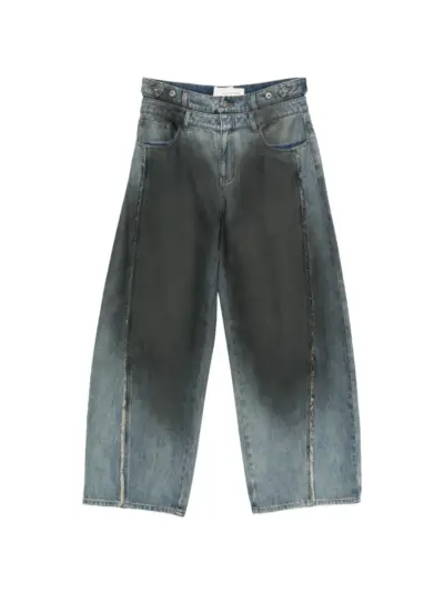 Feng Chen Wang gradient-effect denim jeans - Blue