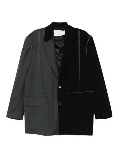 Feng Chen Wang panelled blazer - Black