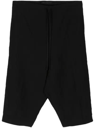 Forme D'expression drop-crotch shorts - Black
