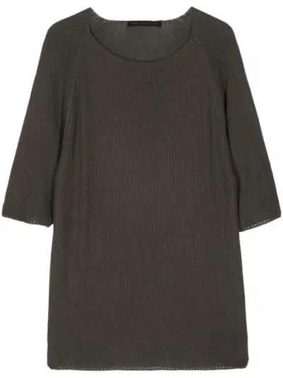 Forme D'expression short-sleeve knitted jumper - Green