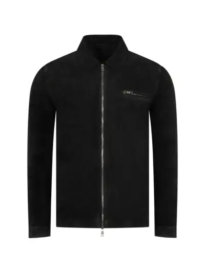 Giorgio Brato zip suede jacket - Black